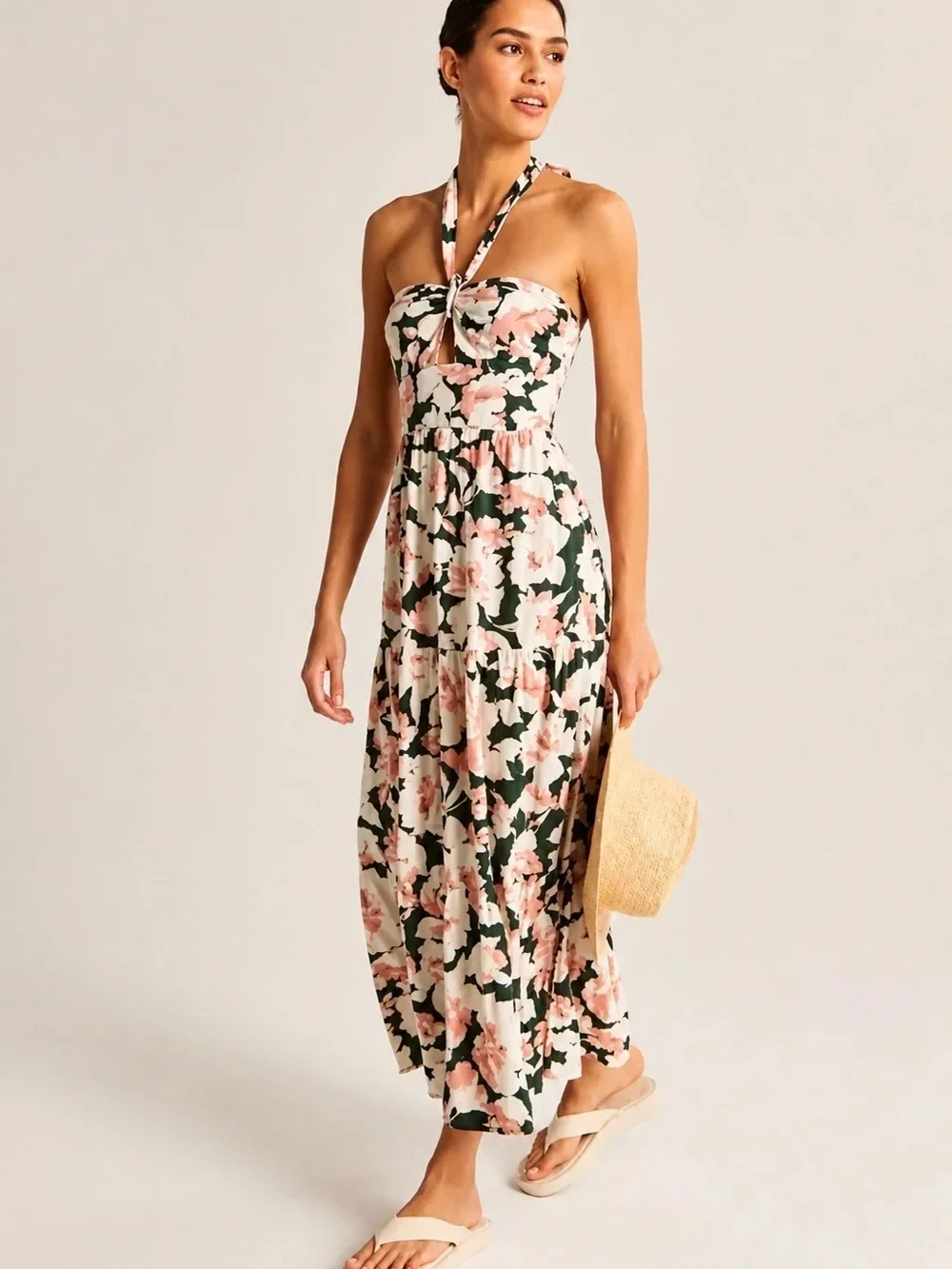 Abercrombie and Fitch maxi halter dress Size Small